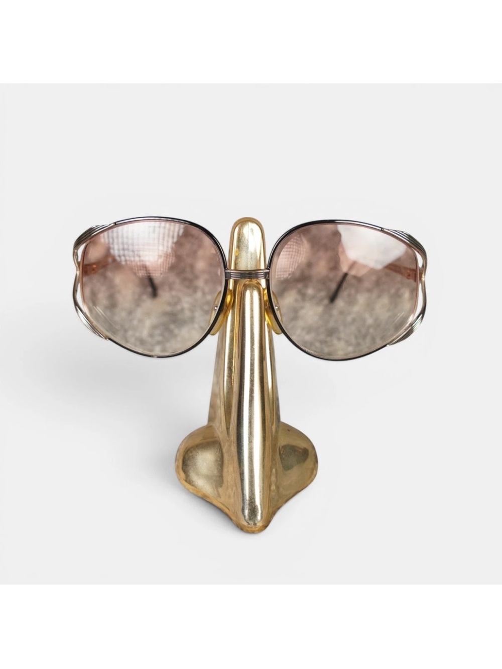 VTG Christian Dior 2387/49 Austria Gold Round Eyeglasses FRAMES ONLY 58-16-125